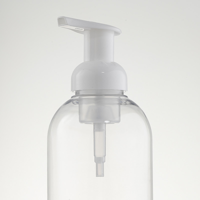 Белый включеный-выключеный насос пены дезинфицирующего средства руки на распределитель 40mm пены жидкости бутылки