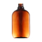 Горячая штемпелюя плоская янтарная бутылка 400ML для медицинского